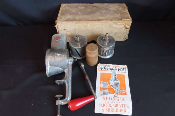 Vintage Spong's 630 Slicer, Grater & Shredder Boxed.