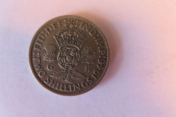 Great Britain George VI Two Shilling Coin. 1946