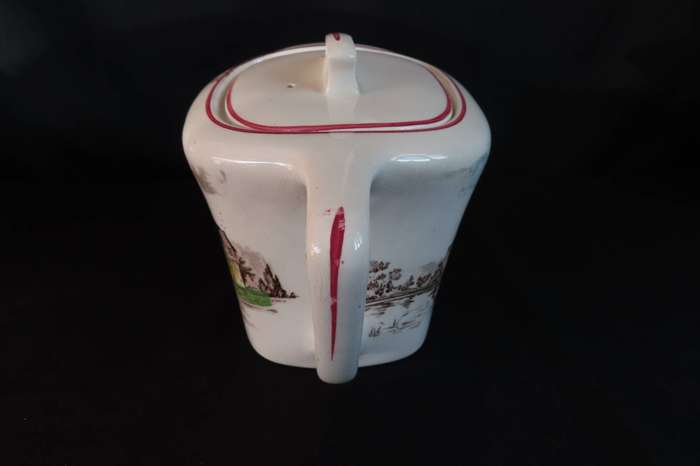 J&G Meakin "Romantic England" Stokesay Castle Coffee Pot (Produced 1940's - 1970's)