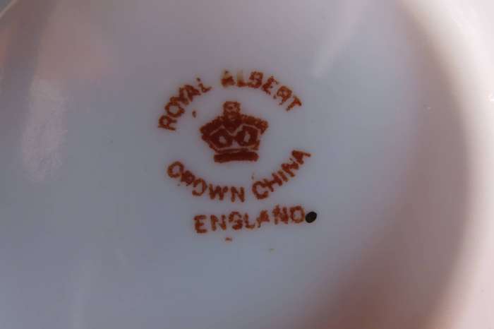 Royal Albert Crown China Unnamed Tea Milk & Sugar.