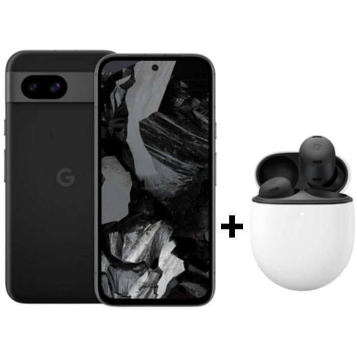 Google Pixel 8A 128GB/8GB (Black) + Google Pixel Buds Pro