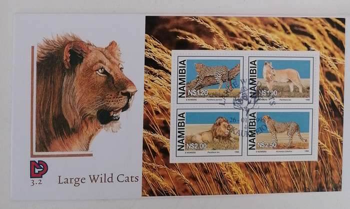 NAMIBIA 3.2  Mini sheet on FDC