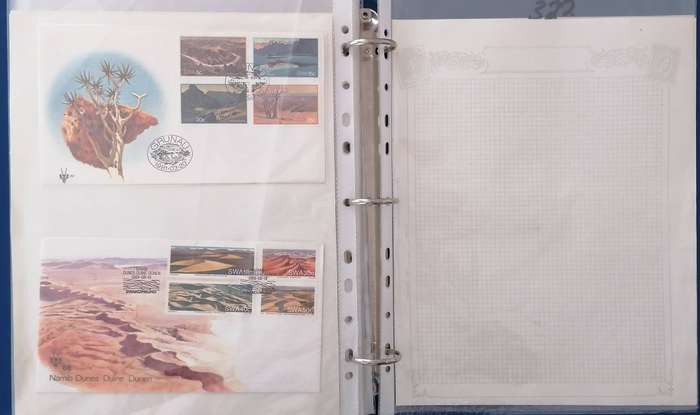 SWA Stock Album with 36 FDCs