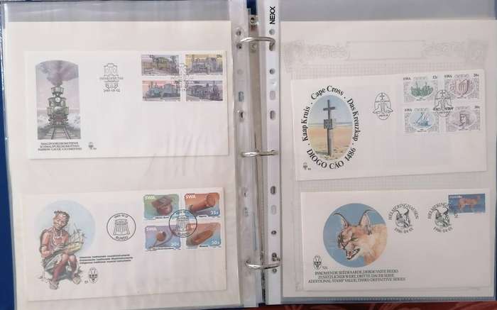 SWA Stock Album with 36 FDCs