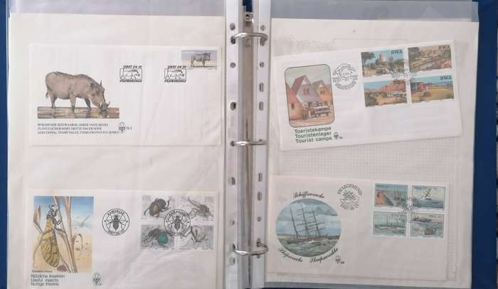 SWA Stock Album with 36 FDCs