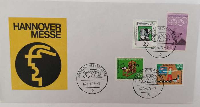 FDC Deutsche Bundespost 1972