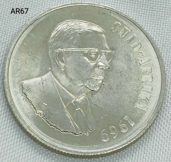 1969 RSA - R1 - .800 silver - proof in capsule