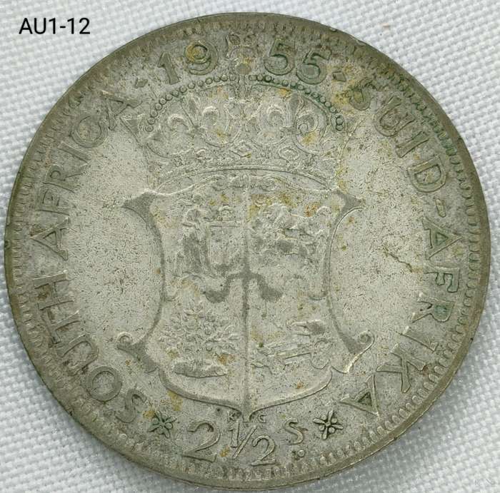 1955 Union of SA 2 1/2 shillings - half-crown