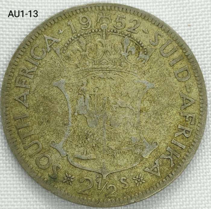 1952 Union of SA 2 1/2 shillings - half-crown