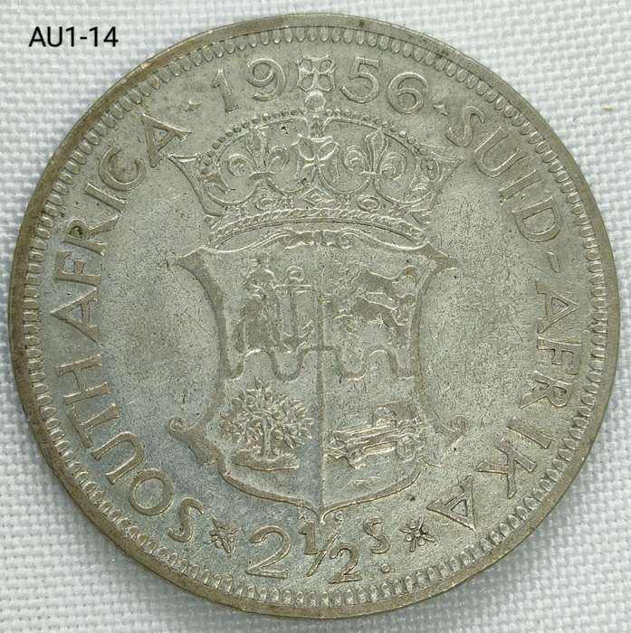 1956 Union of SA 2 1/2 shillings - half-crown