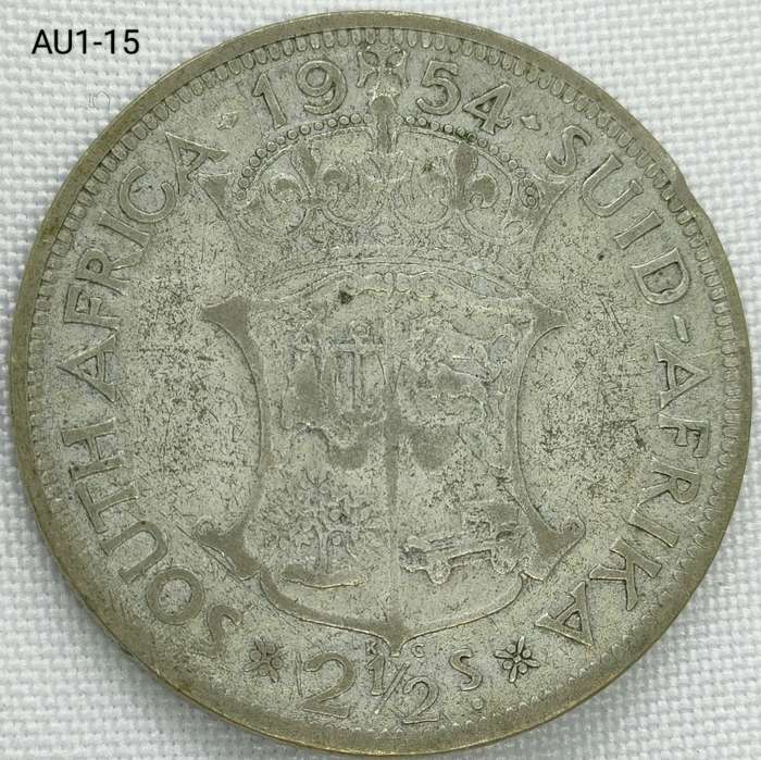 1954 Union of SA 2 1/2 shillings - half-crown
