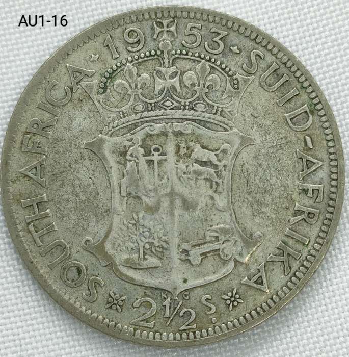 1953 Union of SA 2 1/2 shillings -half-crown