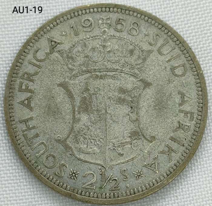 1958 Union of SA 2 1/2 shillings - half-crown