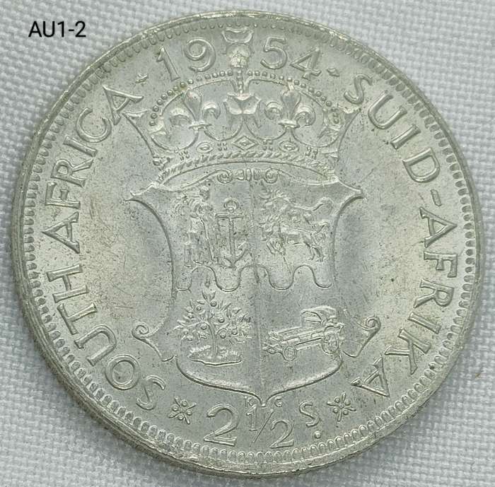 1955 Union of SA - 2 1/2 Shillings - half crown