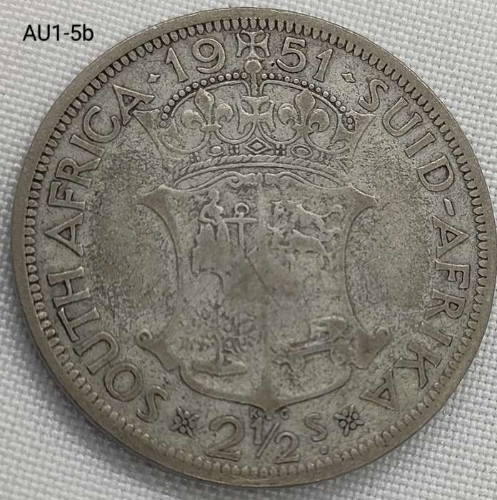 1951 Union of SA - 2 1/2 shillings - half crown