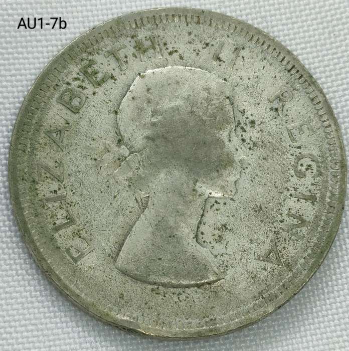 1955 Union of SA - 2 1/2 shillings- half crown - .800 silver coin
