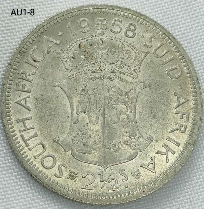 1958 Union of SA 2 1/2 shillings - half crown