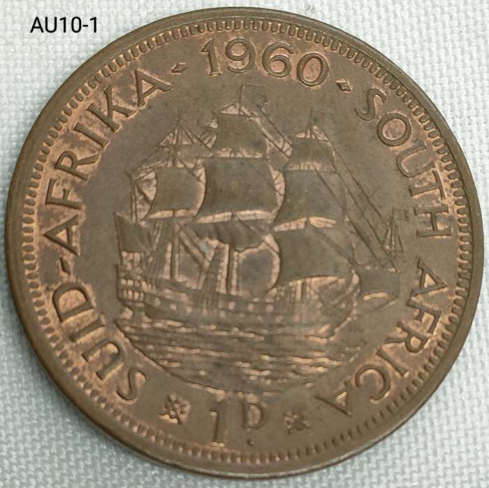 1960 Union of SA penny