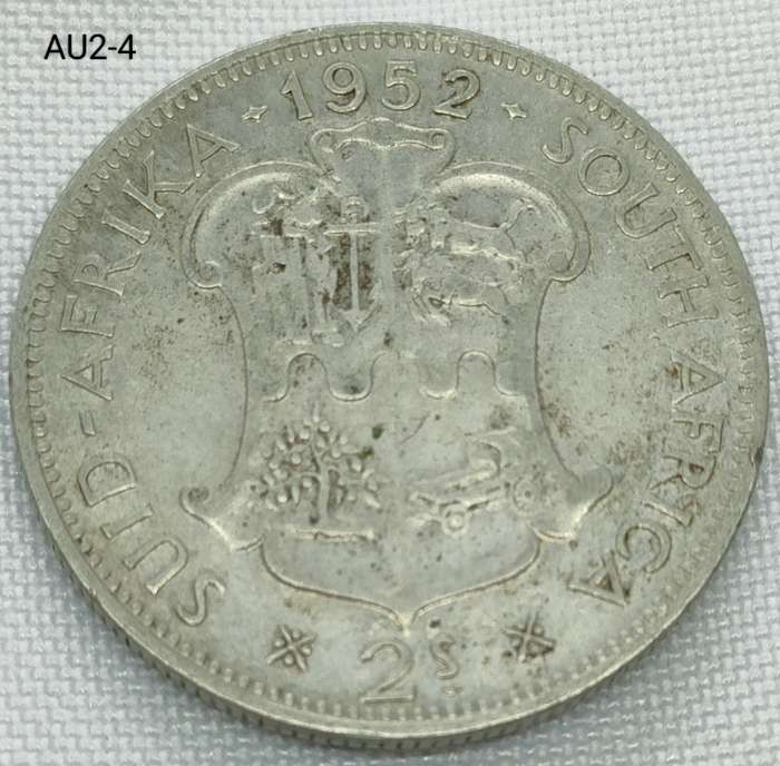 1952 Union of SA 2 shillings