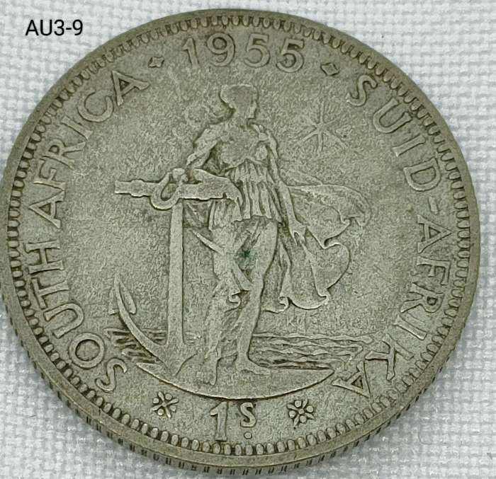 1955 Union of SA 1 shilling