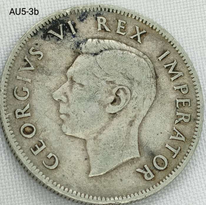 1940 Union of SA 2 and a half shillings - .800 silver coin