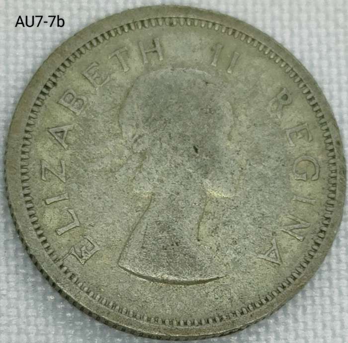 1960 Union of SA sixpence - .500 silver coin