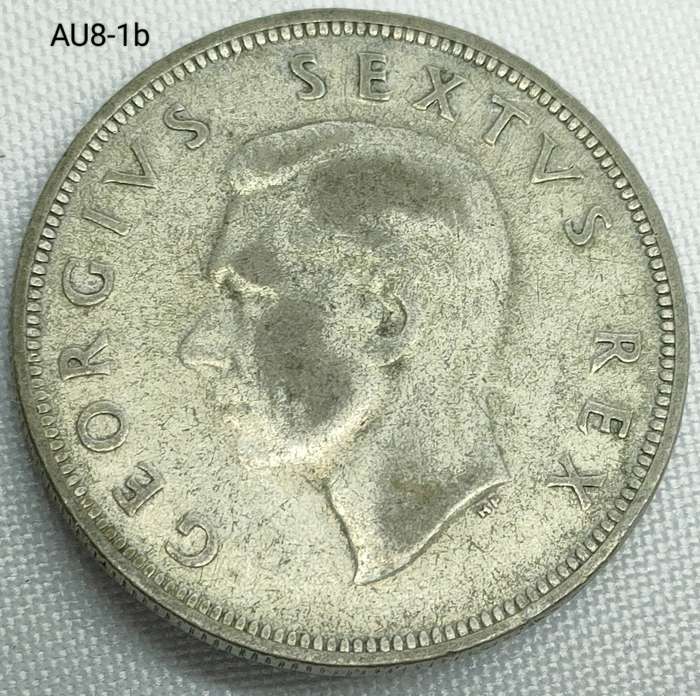 1952 Union of SA two and a half shillings - half-crown - .500 silver coin