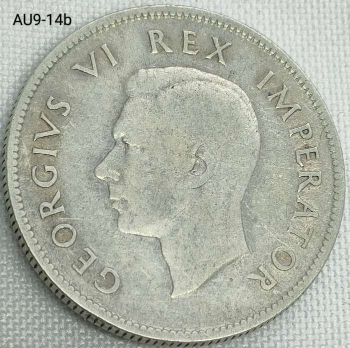 1937 Union of SA 2 shilling - .800 silver coin