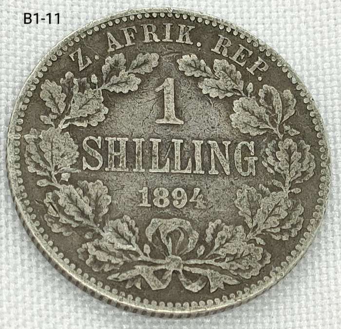 1894 ZAR 1 shillings - .925 coin