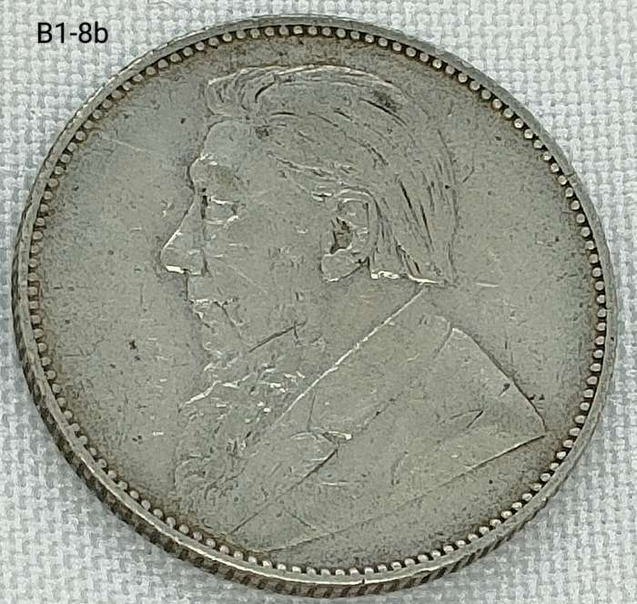 1897 ZAR 1 shillings - .925 coin - sharp detail
