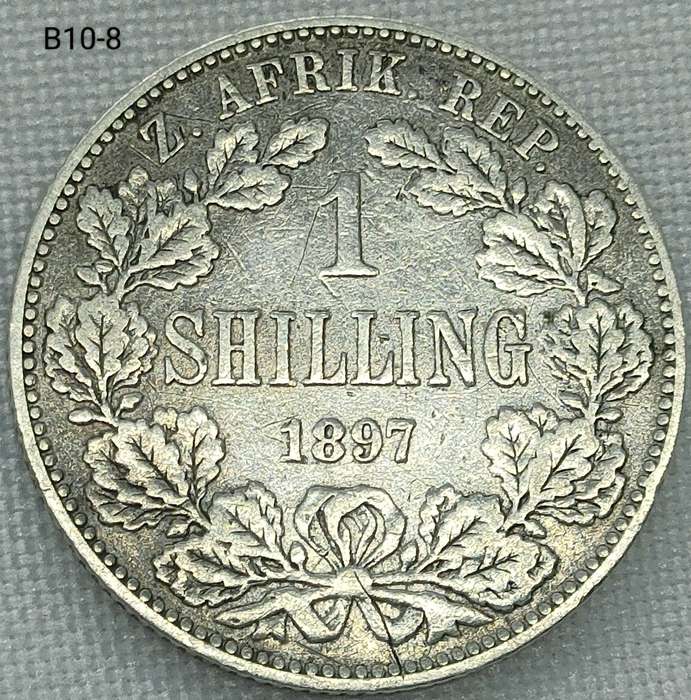 1897 ZAR 1 shilling - .925 coin