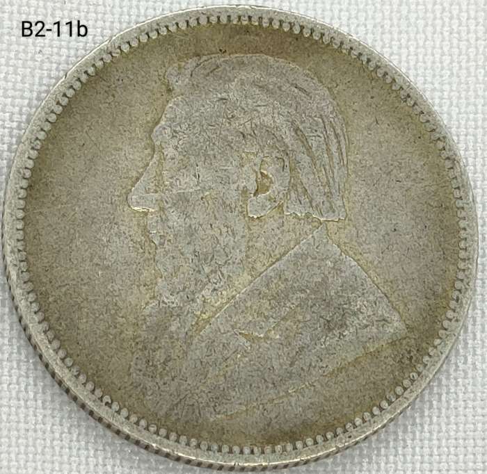 1896 ZAR 2 shillings .925