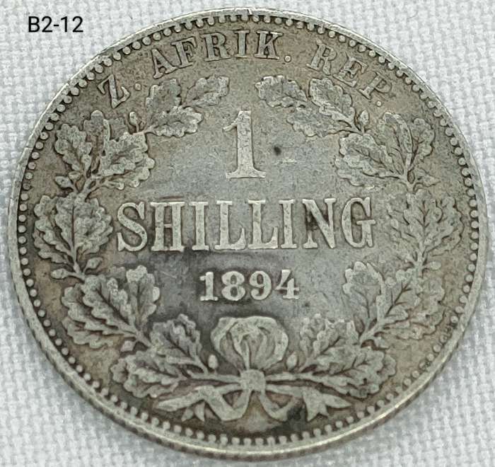 1894 ZAR 1 shilling - .925 coin