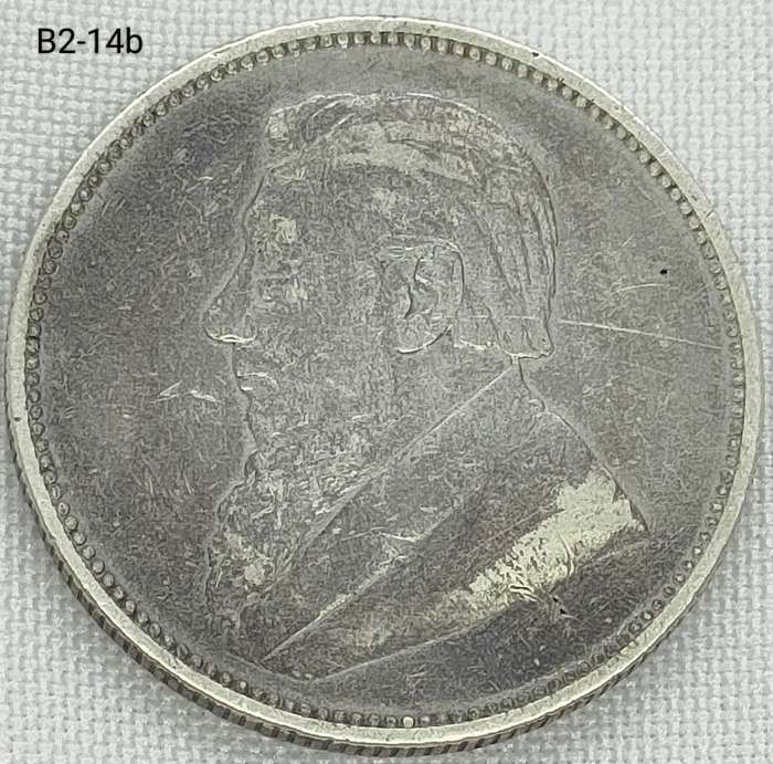 1896 ZAR 2 shillings -.925 coin