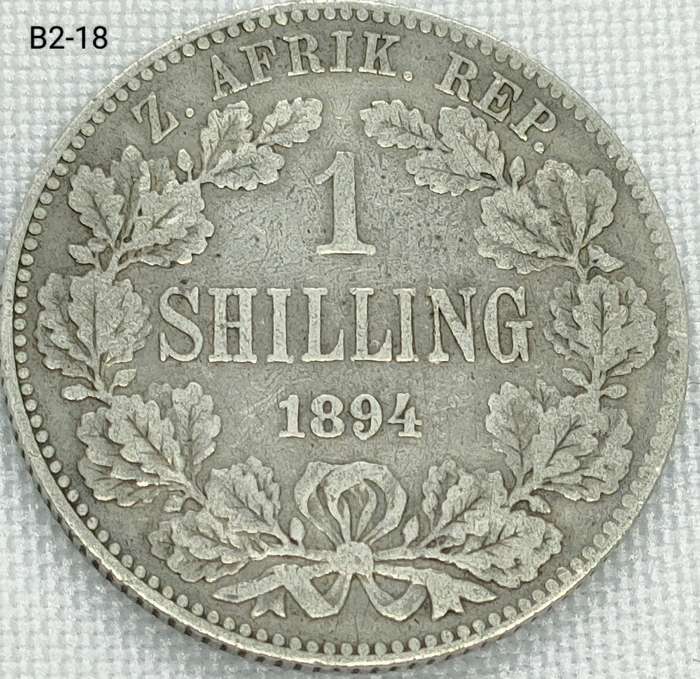 1894 ZAR 1 shilling - 925 coin