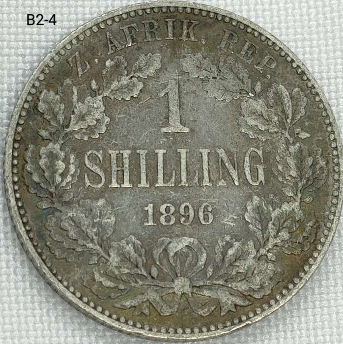 1896 ZAR 1 shilling - .925 coin