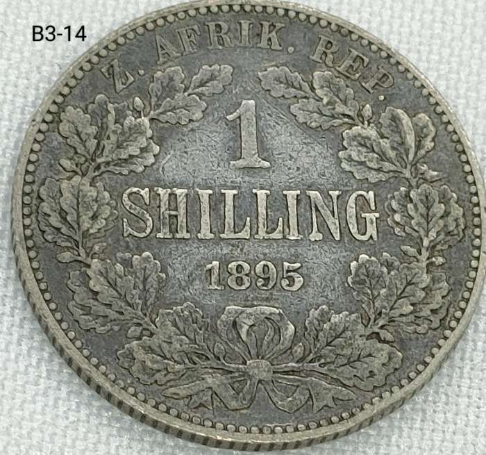1895 ZAR 1 shillings - 925 coin