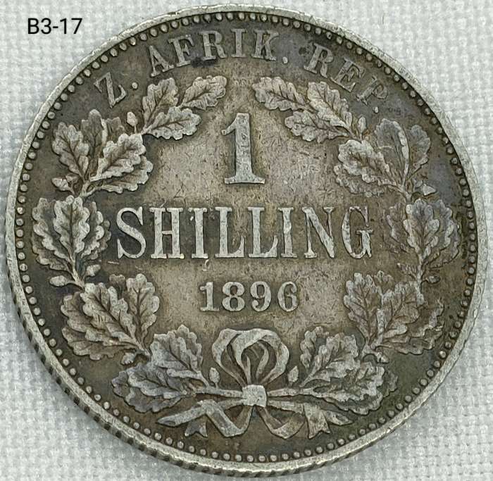 1896 ZAR 1 shillings -.925 coin