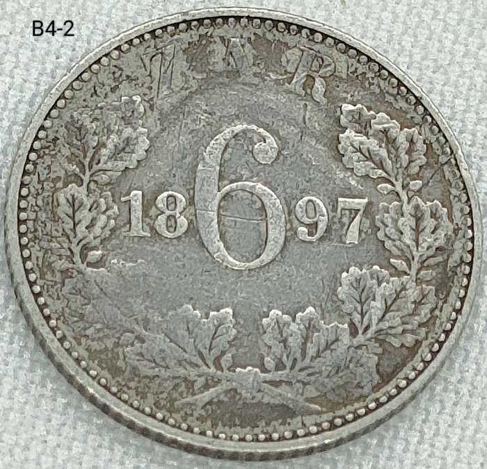 1897 ZAR sixpence - 925 coin