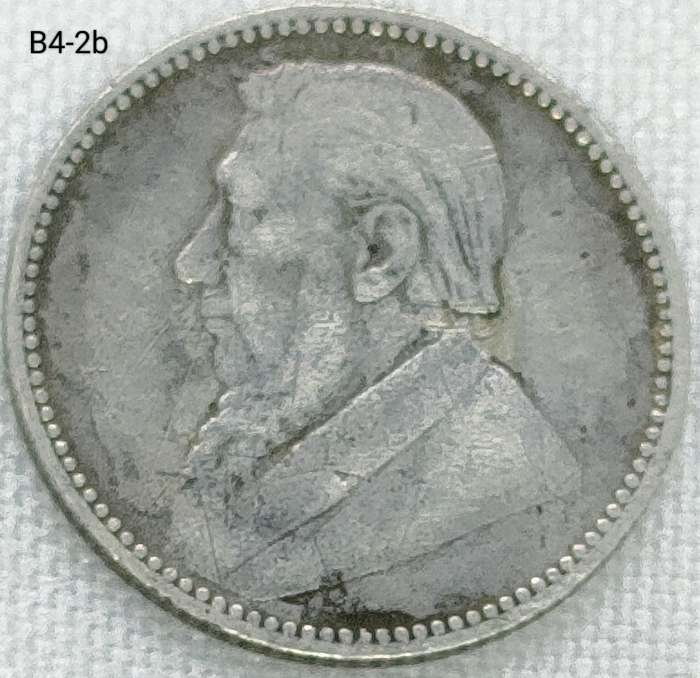 1897 ZAR sixpence - 925 coin
