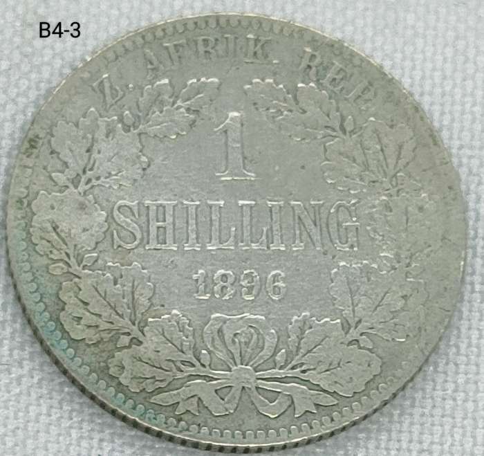 1896 ZAR 1 shilling.925 coin
