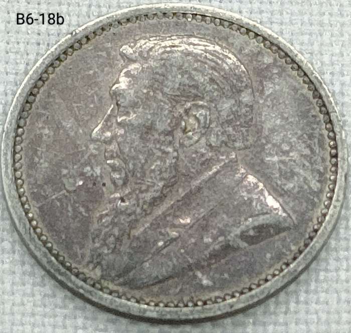 1897 ZAR threepence - .925 coin