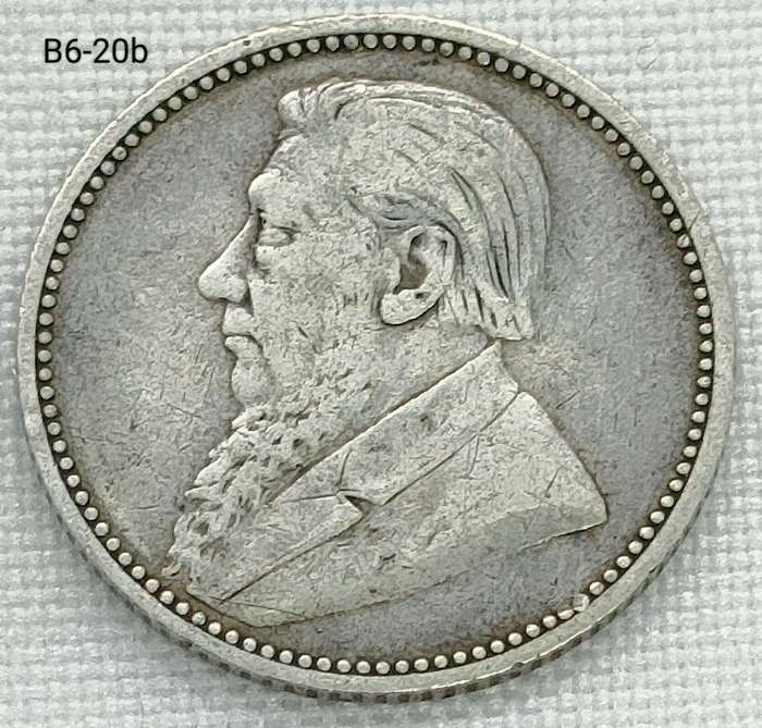 1892 ZAR sixpence - .925 coin