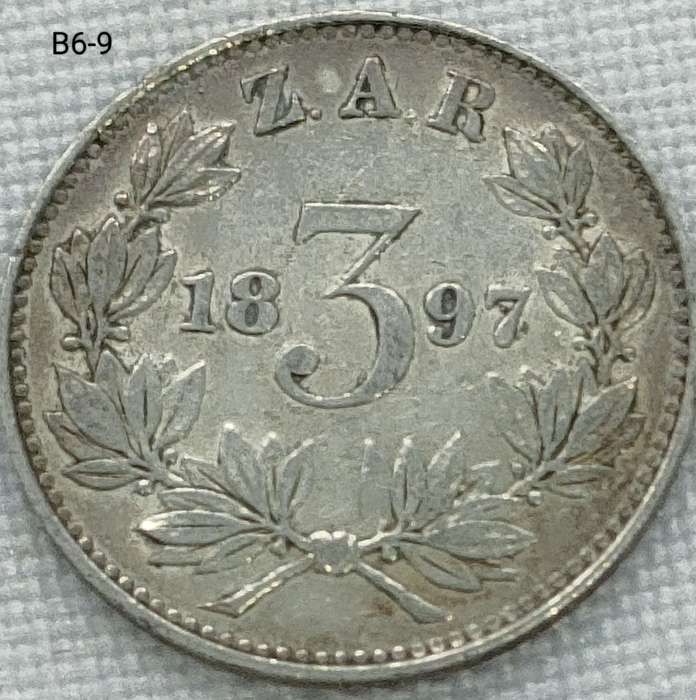 1897 ZAR threepence - .925 coin