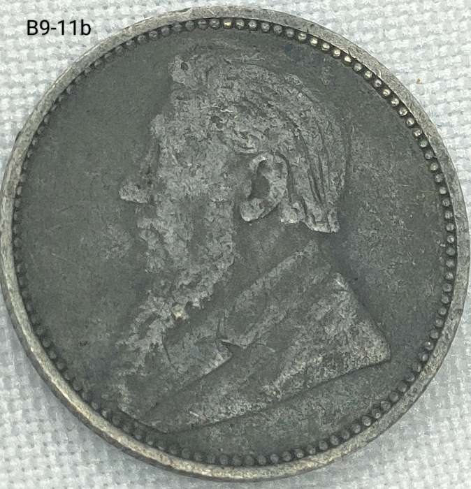 1896 ZAR 1 sixpence - .925 coin