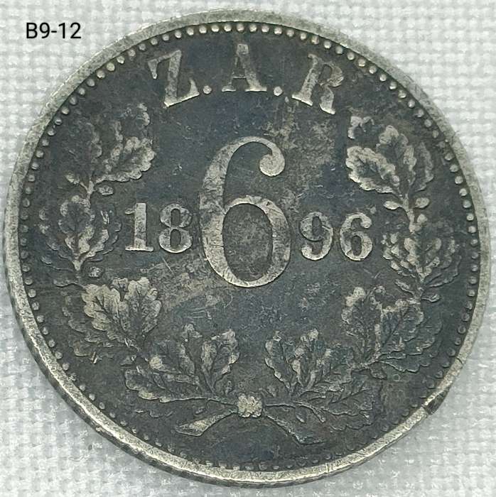 1896 ZAR sixpence - .925 coin