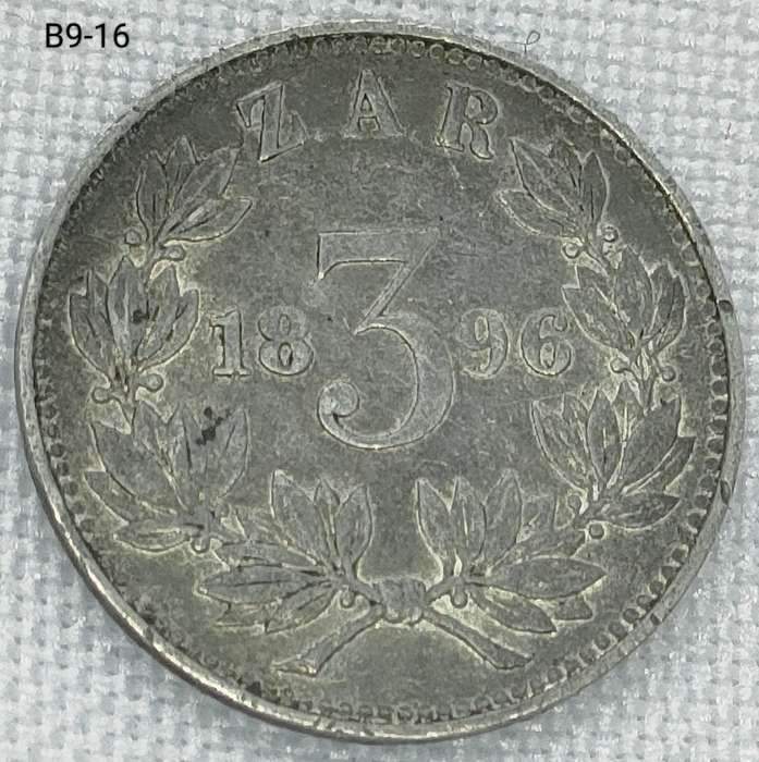 1896 ZAR threepence - .925 coin