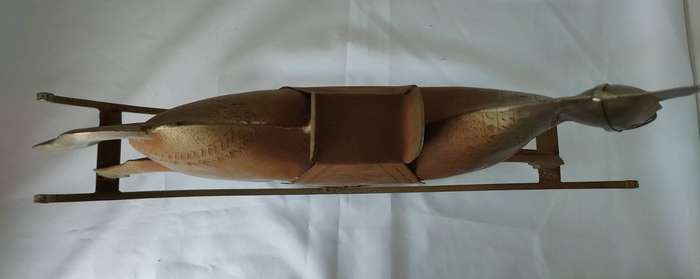 Vintage tin Rocking horse-beautiful item-460 length and 310 mm height