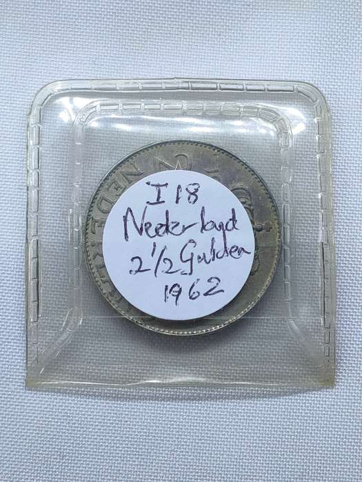 Nederland 1 Gulden 1962. Silver .720