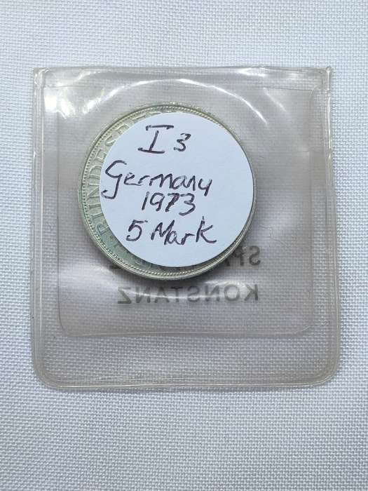 Bundesrepublik Deutschland 1973:  5 Mark (.625):